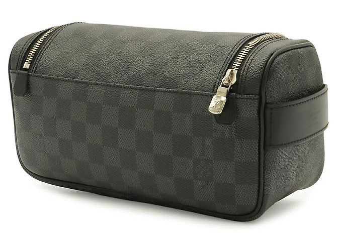 Pochette da viaggio Louis Vuitton Damier Graphite Nero - vista 2