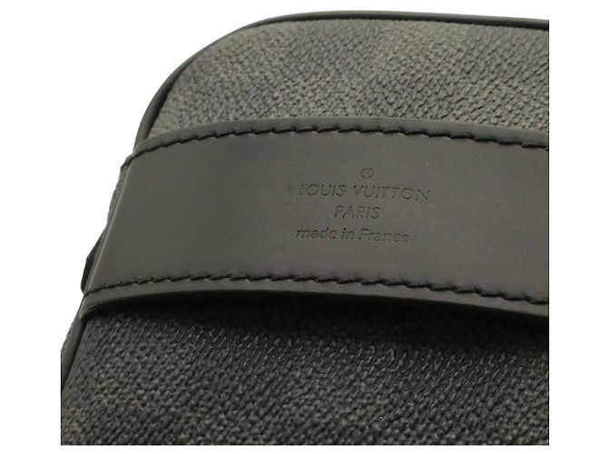 Pochette da viaggio Louis Vuitton Damier Graphite Nero - vista 4