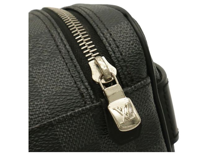 Pochette da viaggio Louis Vuitton Damier Graphite Nero - vista 5