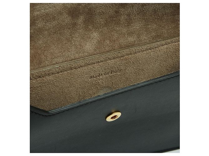 Céline Pochette Enveloppe Noir Phoebe Philo Black Matt Leather Clutch Bag Celine Nero - vista 6