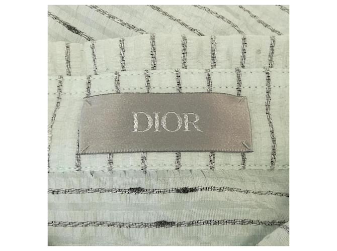 Camicia in cotone Dior Verde - vista 4
