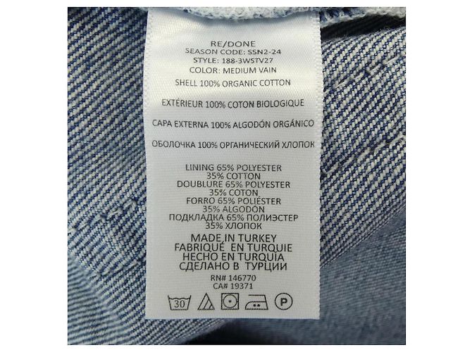 Autre Marque Jeans RE DONE Bleu - vue 3