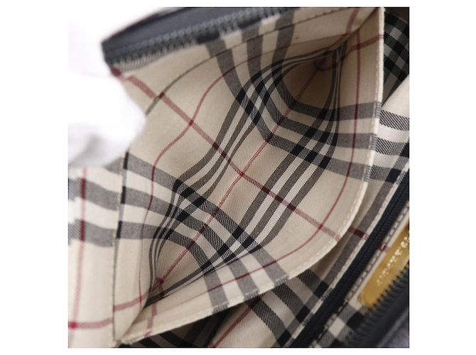 Borsa a mano in pelle granulata Burberry Nero - vista 11