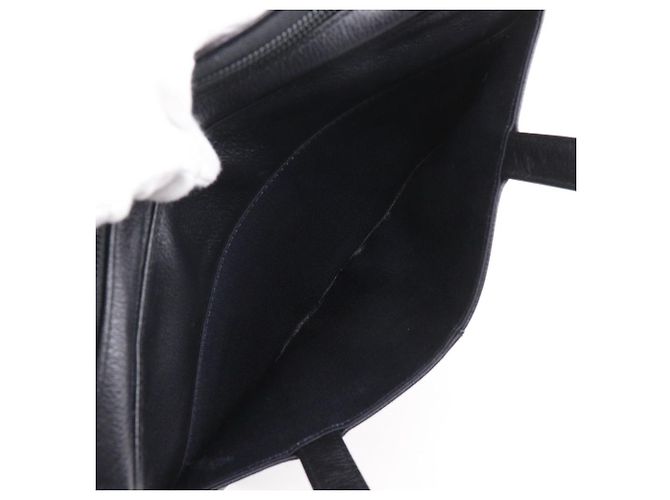Borsa a mano in pelle granulata Burberry Nero - vista 12