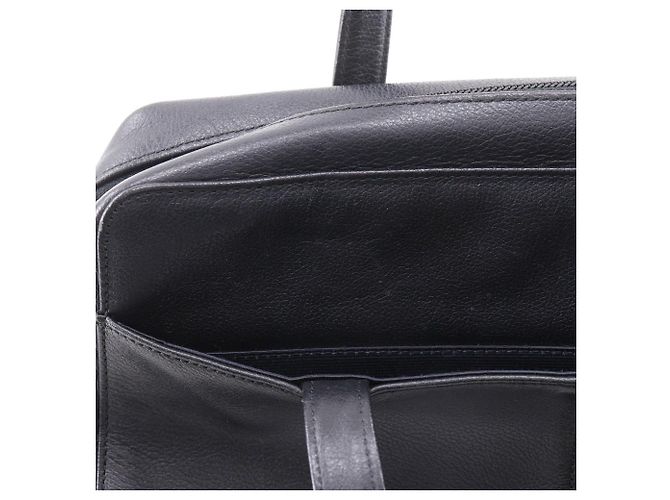 Borsa a mano in pelle granulata Burberry Nero - vista 15