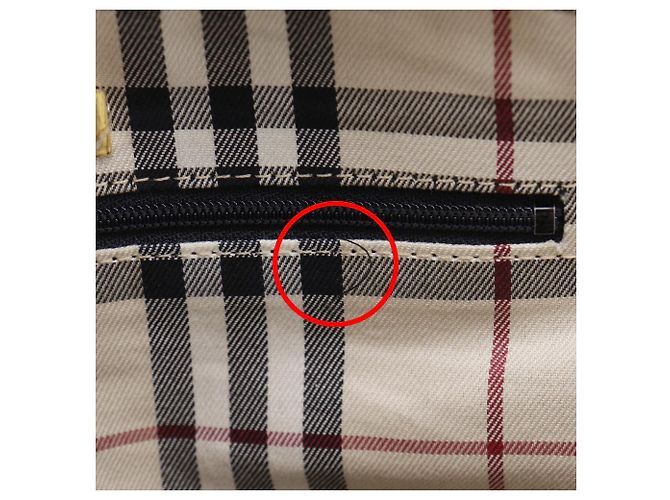 Borsa a mano in pelle granulata Burberry Nero - vista 19