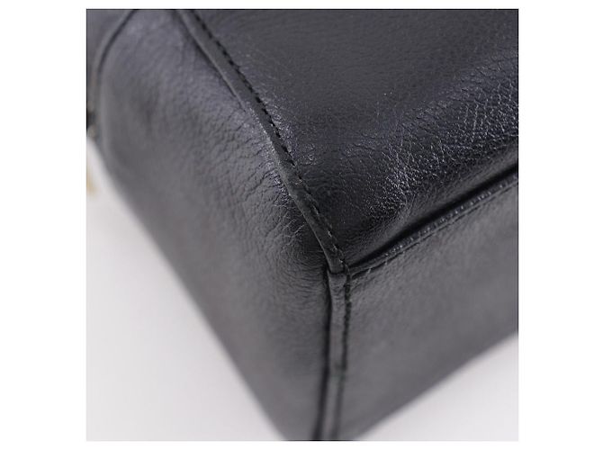 Borsa a mano in pelle granulata Burberry Nero - vista 4