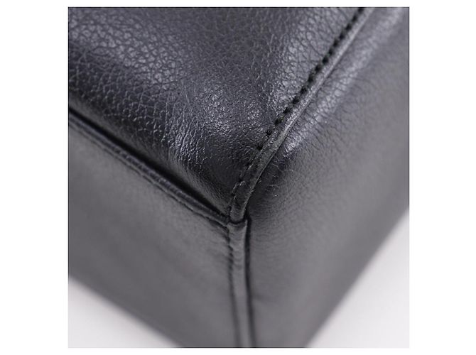 Borsa a mano in pelle granulata Burberry Nero - vista 5