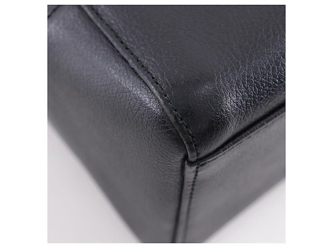 Borsa a mano in pelle granulata Burberry Nero - vista 6