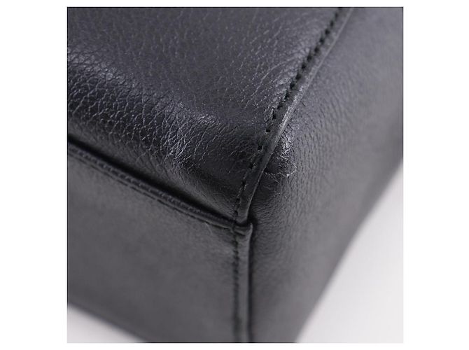 Borsa a mano in pelle granulata Burberry Nero - vista 7