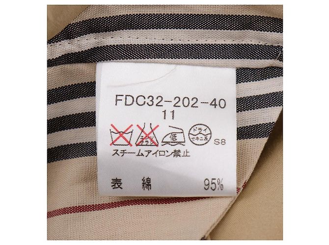 Abrigo de algodón y poliuretano Burberry Beige - vista 7
