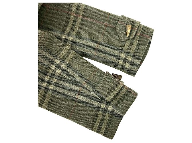 Abrigo de lana Burberry Verde Caqui - vista 5