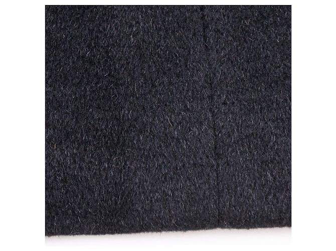 Balenciaga No Collar Long Coat Black - view 11