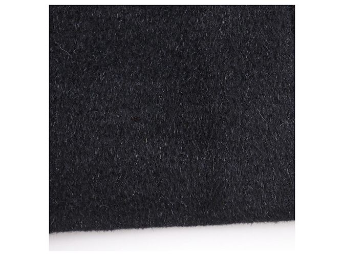 Balenciaga No Collar Long Coat Black - view 12