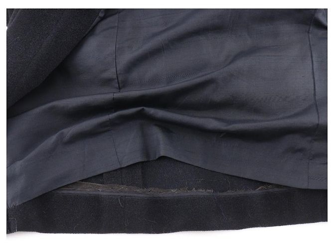 Balenciaga No Collar Long Coat Black - view 13