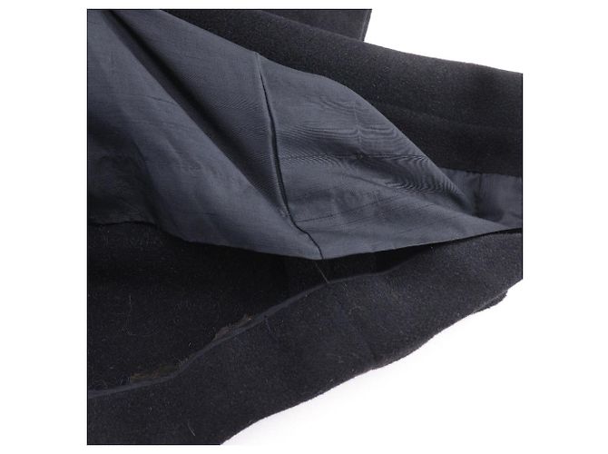 Balenciaga No Collar Long Coat Black - view 14