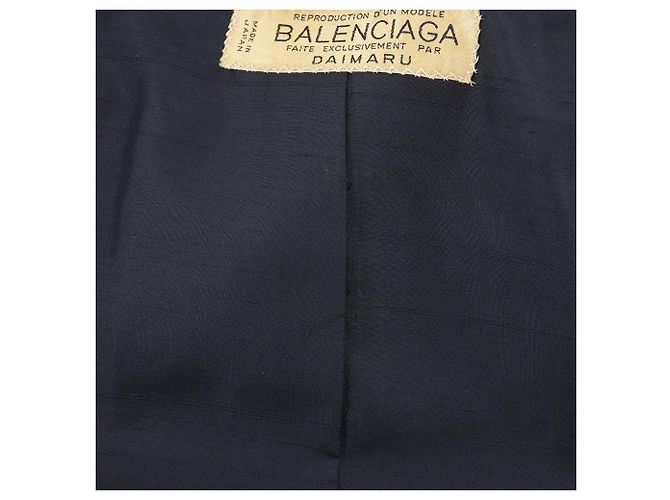 Balenciaga No Collar Long Coat Black - view 5