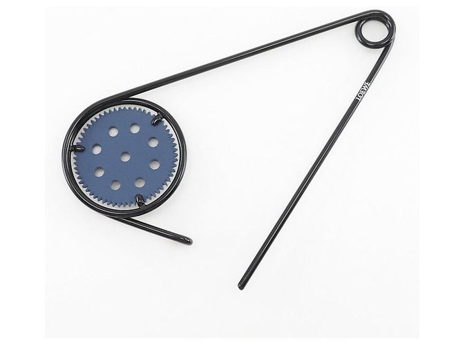 Charm in pelle e metallo Mechanopin Loewe Nero Blu - vista 3