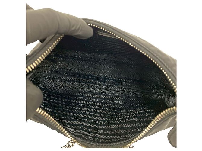 Borsa a tracolla 2way in nylon Tessuto Prada Nero - vista 10