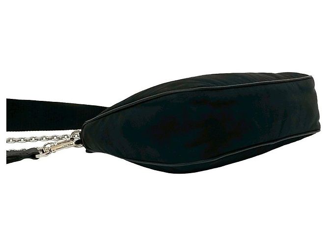 Borsa a tracolla 2way in nylon Tessuto Prada Nero - vista 8