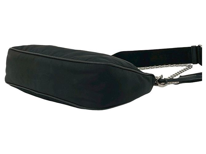 Borsa a tracolla 2way in nylon Tessuto Prada Nero - vista 9