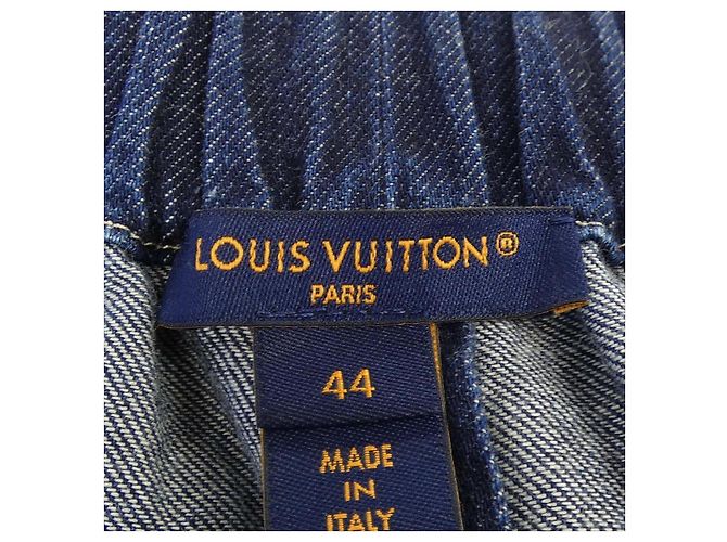 Pantalones Carrot en denim Louis Vuitton Azul Azul marino - vista 4