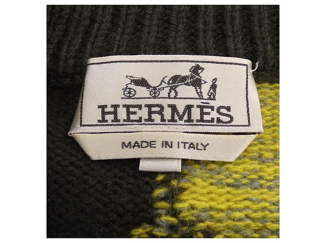 Hermès Hermes Kaschmir-Mischung Strick S Grün - Ansicht 4