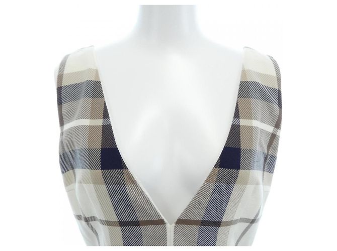 Autre Marque Kleid BLUE LABEL CRESTBRIDGE Braun Blau Beige Marineblau - Ansicht 5
