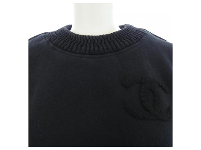 Chanel 24K Baumwoll-Sweatshirt Schwarz - Ansicht 6