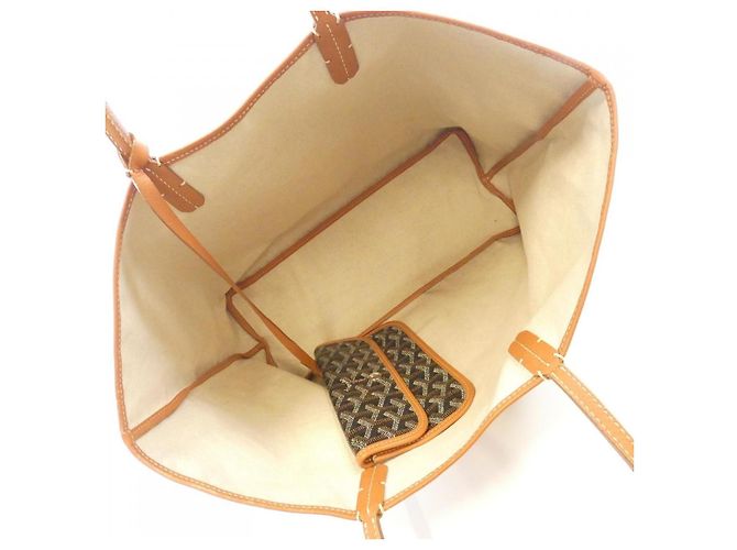 Goyard Saint Louis Canvas Tote Bag Schwarz - Ansicht 10