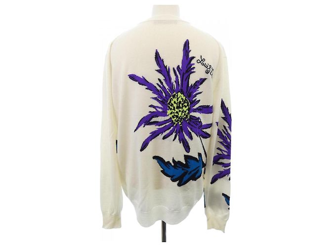 Louis Vuitton Thistle Intarsia Strickpullover Beige - Ansicht 2