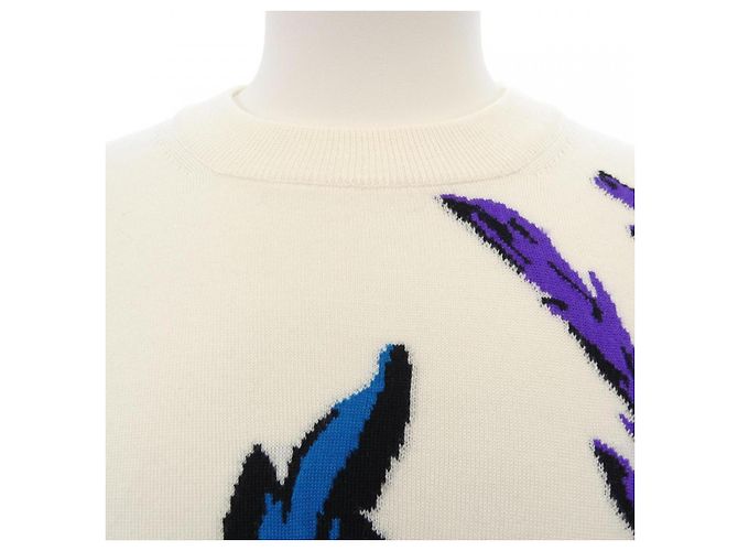 Louis Vuitton Thistle Intarsia Strickpullover Beige - Ansicht 5