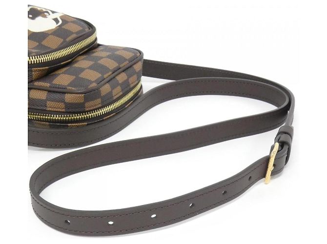 Borsa a tracolla Louis Vuitton Damier Friendship Amazon Marrone - vista 5