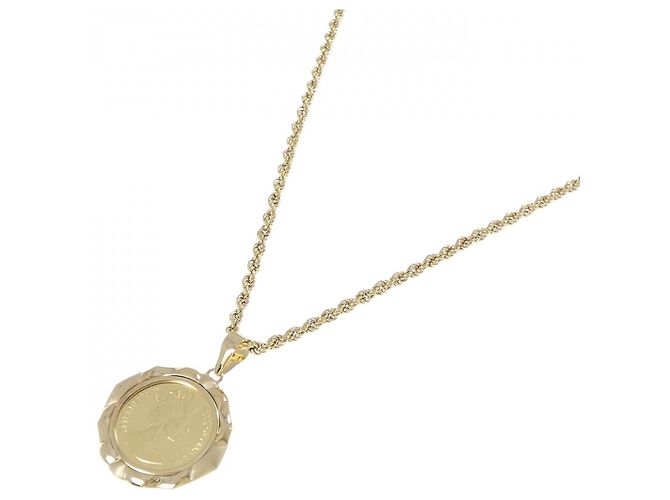 Autre Marque Collana con moneta Au750 D'oro - vista 2
