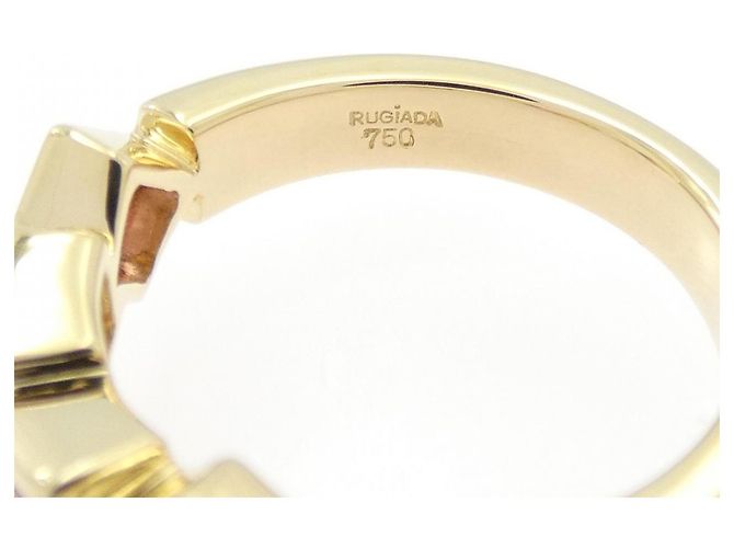 Autre Marque Luviada Au750 Topas-Quarz-Ring Golden - Ansicht 4