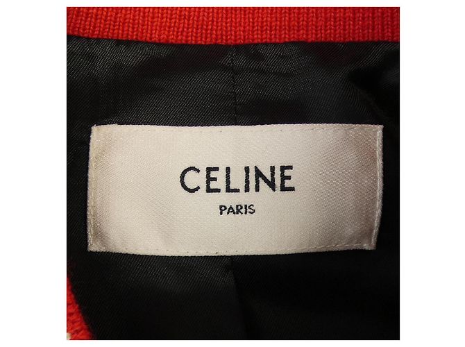 Céline CELINE Chaqueta Teddy Jackson Chaqueta Stadium Roja - vista 5