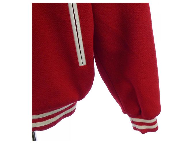 Céline CELINE Chaqueta Teddy Jackson Chaqueta Stadium Roja - vista 7