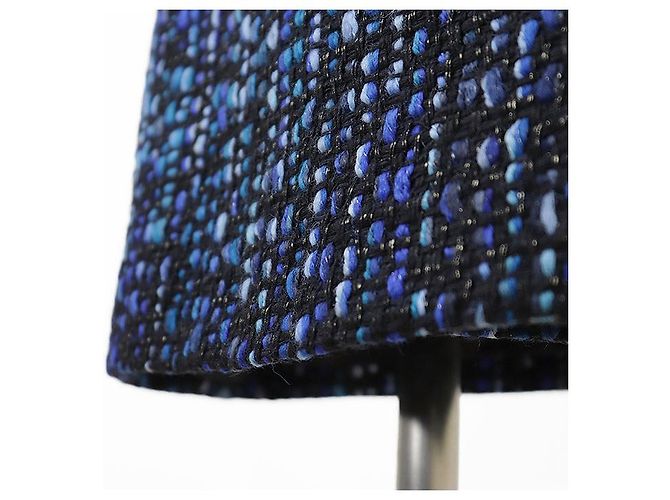 Abrigo de tweed de lana con cinturón Dries Van Noten Azul - vista 4