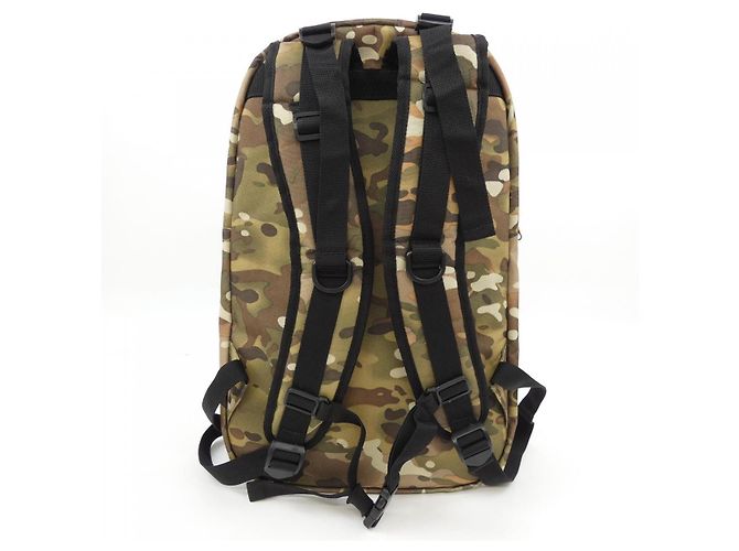 Autre Marque INDISPENSABLE Nylon Rucksack Braun Grün - Ansicht 3