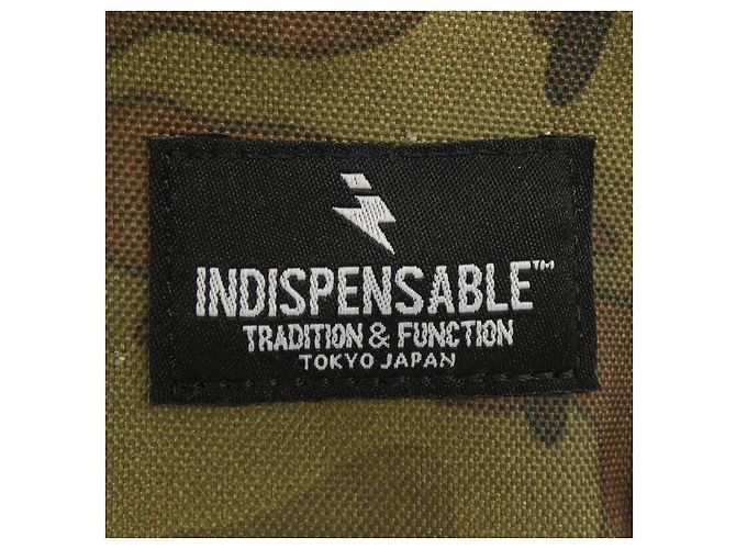 Autre Marque INDISPENSABLE Nylon Rucksack Braun Grün - Ansicht 5