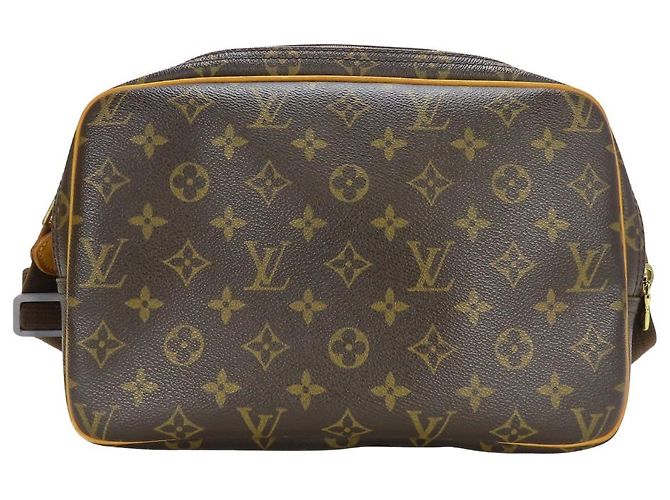 Borsa a tracolla Louis Vuitton Reporter PM Monogram Marrone - vista 4