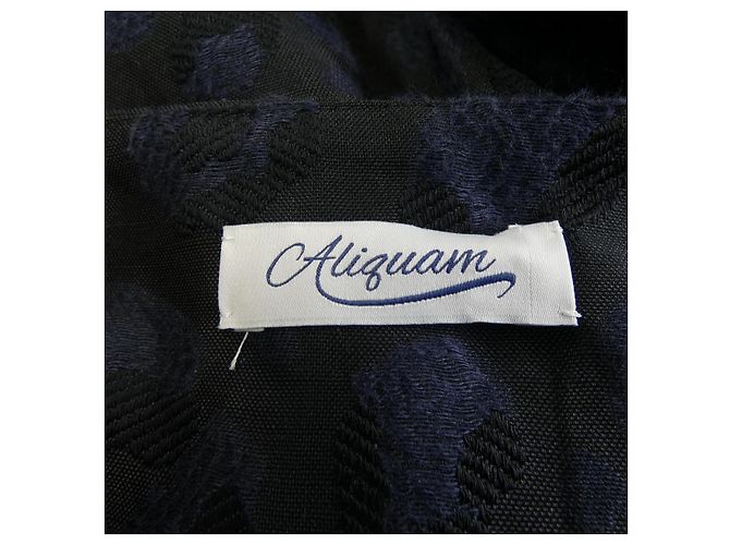 Autre Marque Falda Aliquam Negro Estampado de leopardo Azul marino - vista 4
