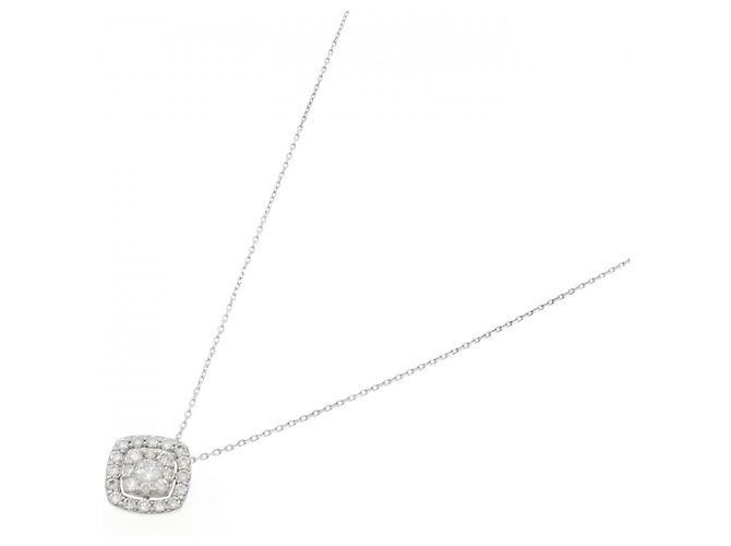 Autre Marque Collana in platino e diamanti Ponte Vecchio Argento - vista 2