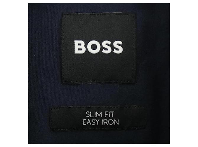 Hugo Boss Camisa BOSS de algodón Azul Azul marino - vista 4