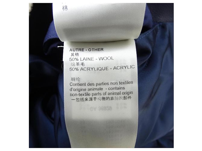 Blouson Louis Vuitton de piel mixta Flower Azul - vista 4