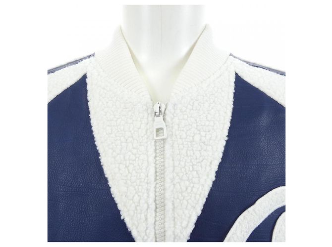Blouson Louis Vuitton de piel mixta Flower Azul - vista 6