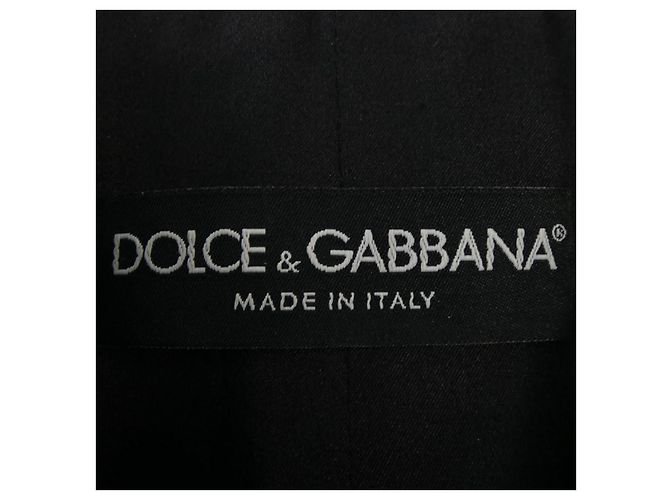 Dolce & Gabbana Abrigo de lana Dolce&Gabbana Negro - vista 4