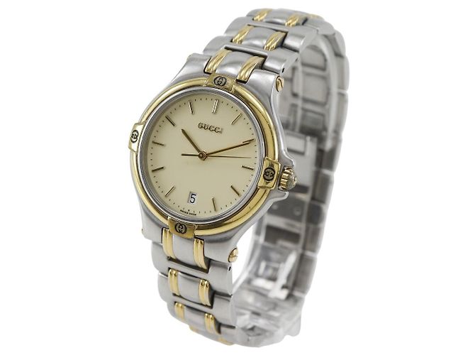 Gucci 9040M Edelstahl Golden - Ansicht 2