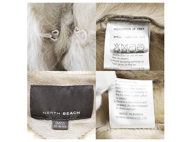 Autre Marque Abrigo de shearling NORTH BEACH Castaño - vista 10