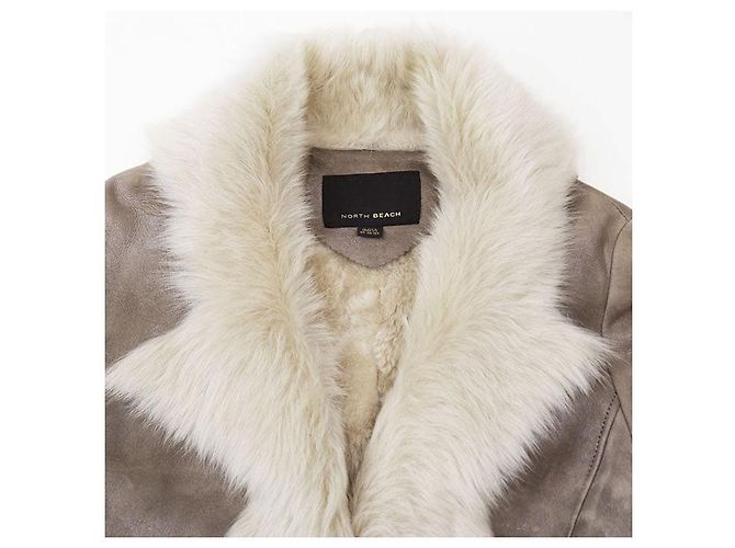 Autre Marque Abrigo de shearling NORTH BEACH Castaño - vista 11
